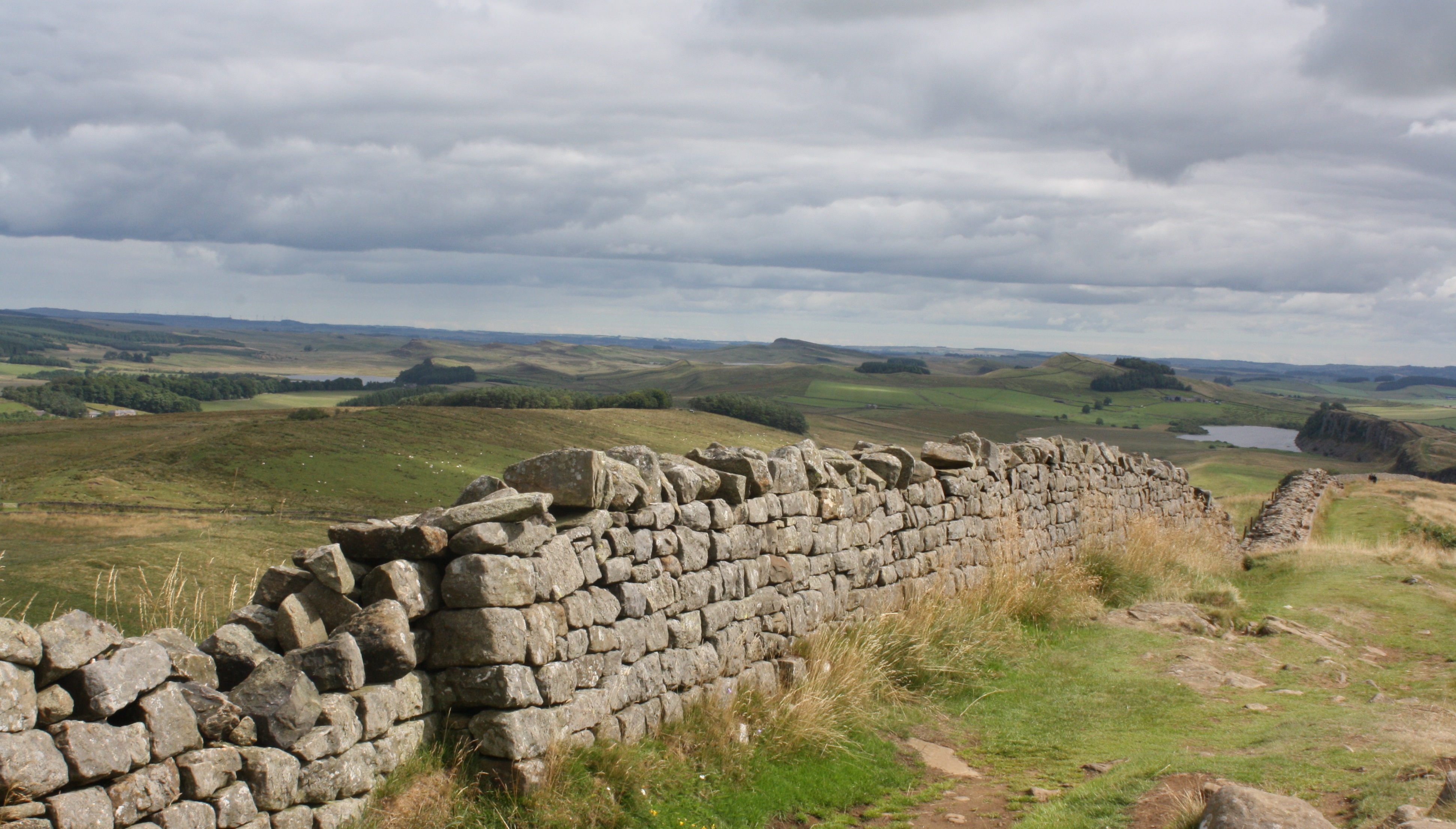Hadrian's Wall and Crag Lough, August 2013, photo by Bruce E. Baker